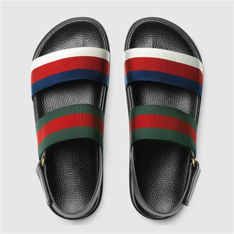 gucci web slide sandal men|gucci web slide sandal women's.